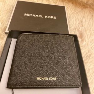 Michael Kors Black LEATHER MEN’S WALLET,